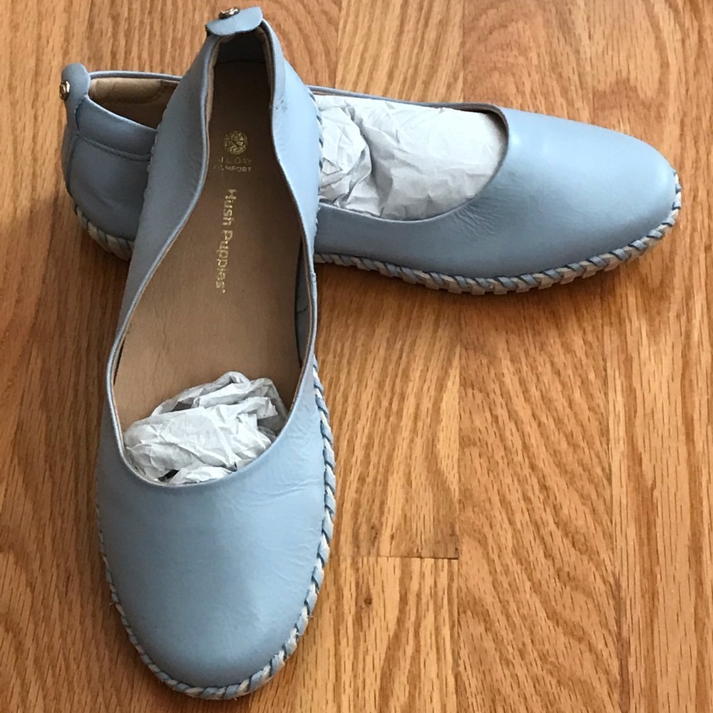 Hush Puppies Women's Baby Blue Flats